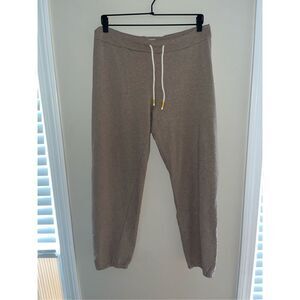 Tory Burch Tory Sport Beige Jogger Sweatpants Cotton Blend M
